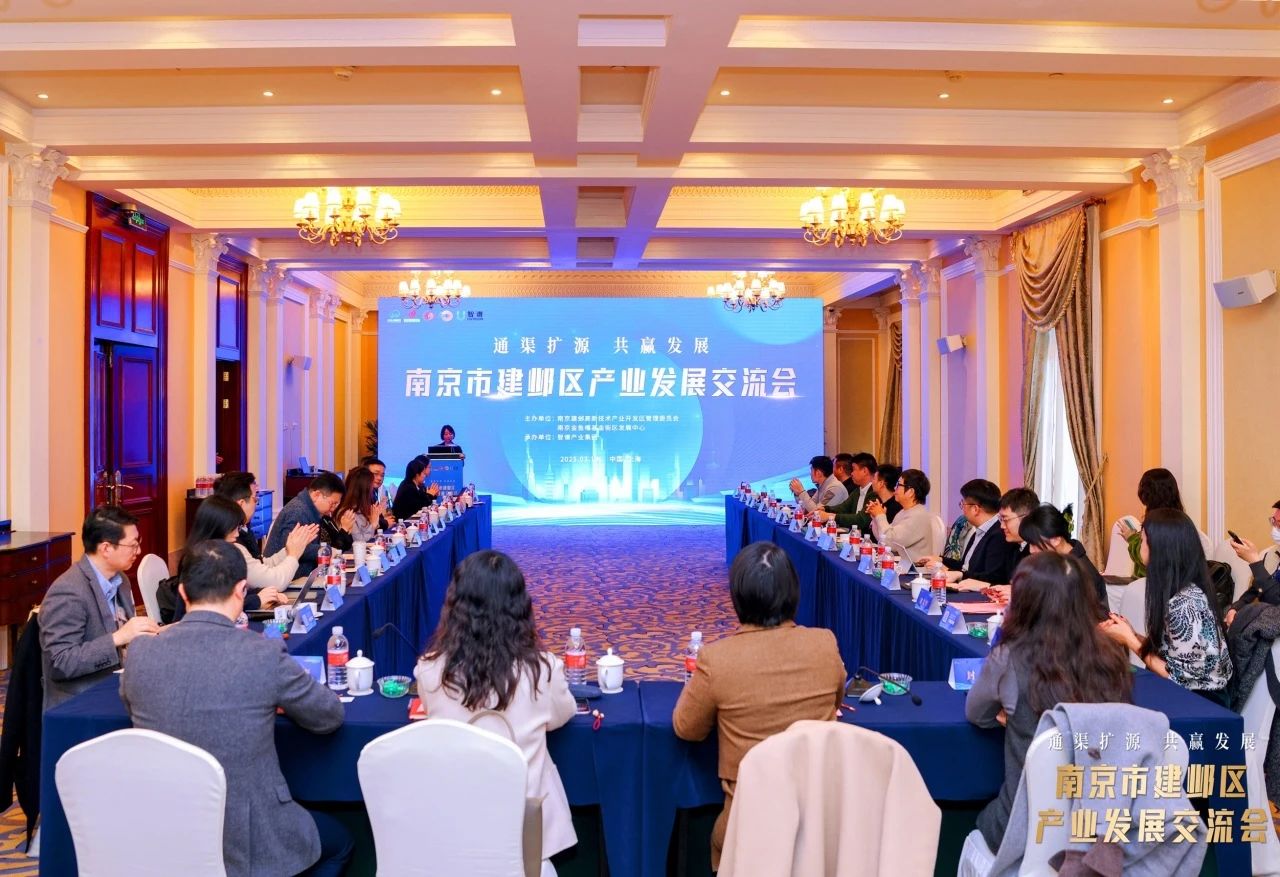 南京市建邺区产业发展交流会活动现场